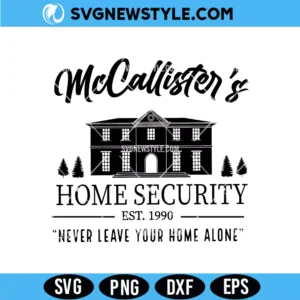 McCallister's Home Security SVG