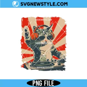 Cool DJ Cat Png