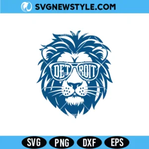 Detroit Lion Football Svg