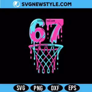 Drip 67 Basketball SVG