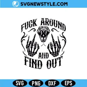 FAFO Sassy Skull SVG