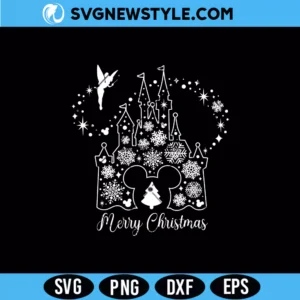 Fairy Snowflakes Castle SVG