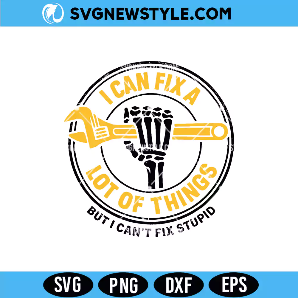 Funny Mechanic Skeleton Svg, Funny Skeleton SVG, PNG DXF EPS | Digital Download 1 Funny Mechanic Skeleton Svg