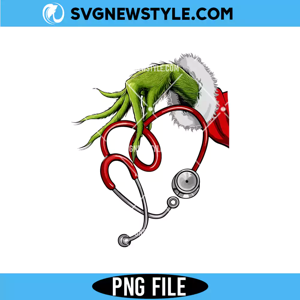 Funny Nurse Christmas Stethoscope Png, Funny nurse PNG for Cricut | Digital Download 1 Funny Nurse Christmas Stethoscope Png