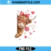 Funny Valentine Highland Cow Png, Howdy Valentine Png | Digital Download 3 Funny Valentine Highland Cow Png
