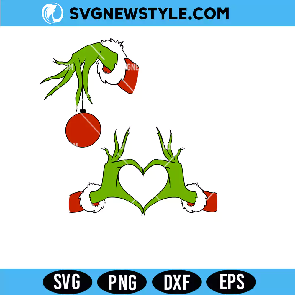 Green Monster Hand Svg, Grinch Hand SVG, PNG DXF EPS | Cut File for Cricut 1 Green Monster Hand Svg