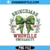 Grinchmas Coquette Bow Png for Cricut, Whoville Grinchmas Png | Digital Download 3 Grinchmas Coquette Bow Png for Cricut