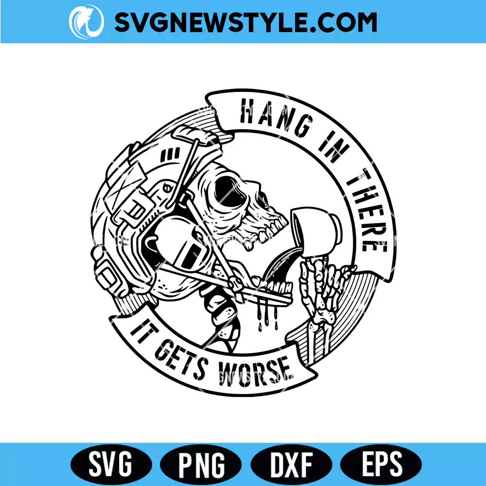 Hang In There Tactical Skull Svg, Military Skull SVG, PNG | Digital Download 1 Hang In There Tactical Skull Svg