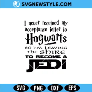 Hogwarts Shire Jedi Baby Svg