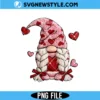 Latch Hook Yarn Valentines Gnome Png, Preppy Valentines Png, Digital Download 3 Latch Hook Yarn Valentines Gnome Png