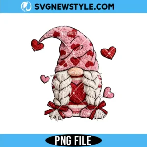 Latch Hook Yarn Valentines Gnome Png