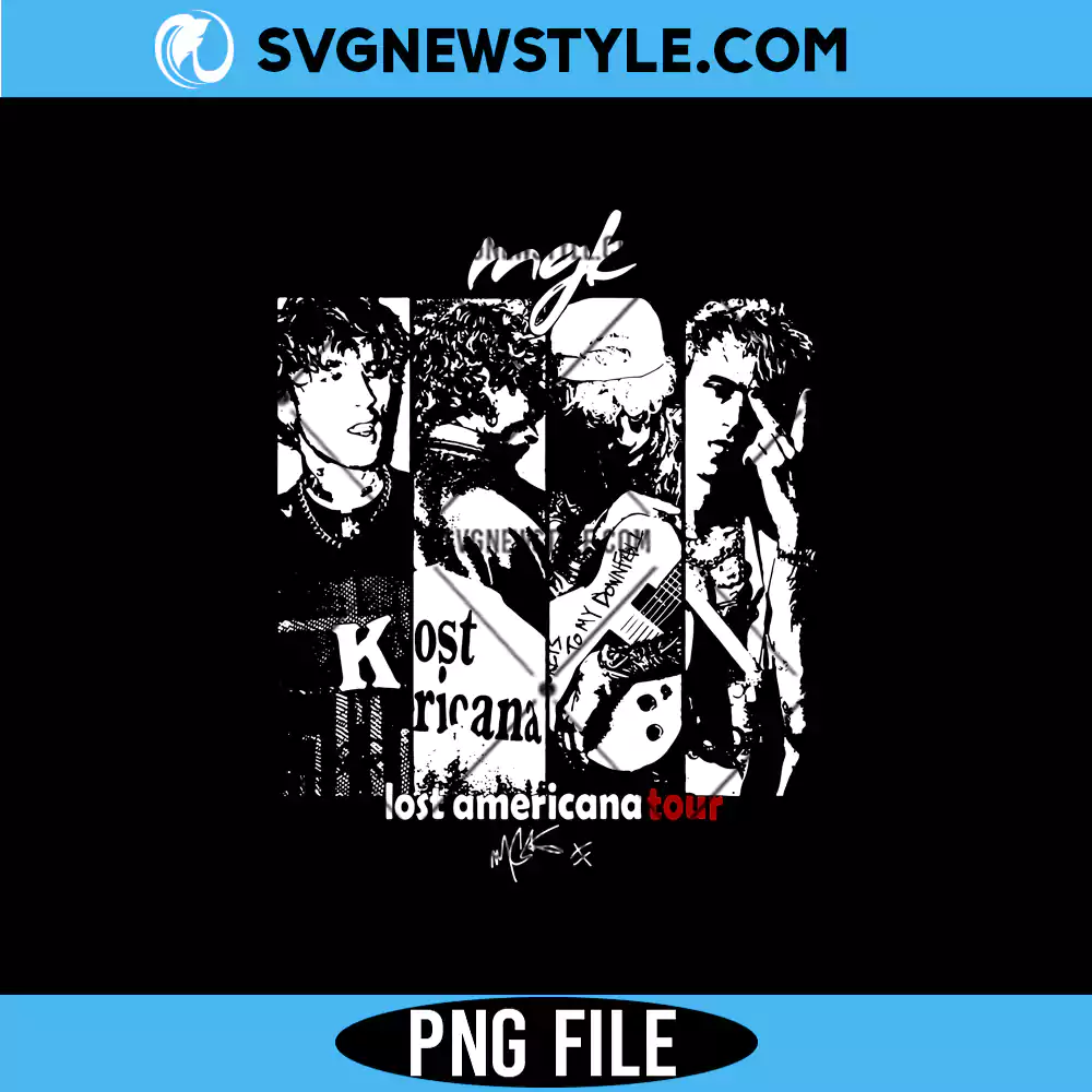 MGK Lost Americana Tour Png, Music Band PNG | Instant Download 1 MGK Lost Americana Tour Png