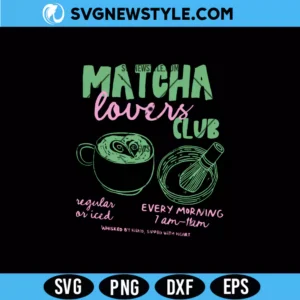Matcha Lovers Club Svg