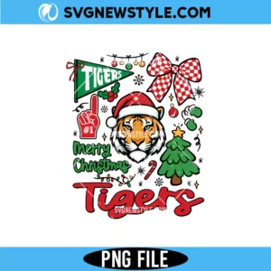 Merry Christmas Tigers Png