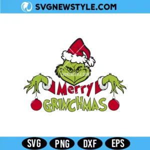 Merry Grinchmas Clipart Svg