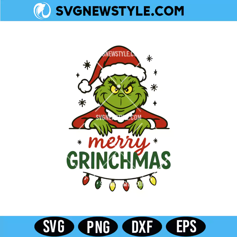 Merry Grinchmas SVG for Silhouette, Grinch Svg, Png | Digital Download 1 Merry Grinchmas SVG for Silhouette
