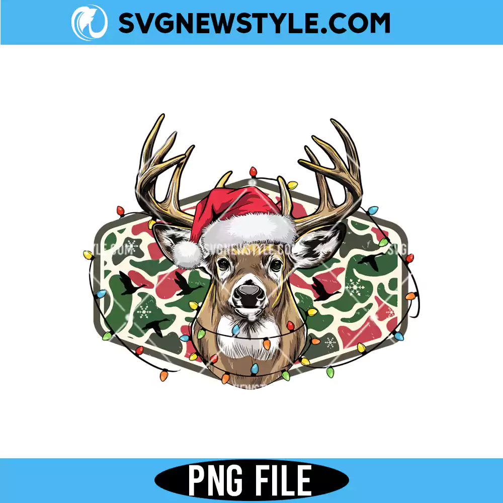 Christmas Deer Hunting Camo PNG, Christmas Hunter PNG | Digital Download 1 Christmas Deer Hunting Camo PNG