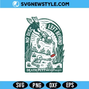 No Disc Left Behind Disc Golf Svg