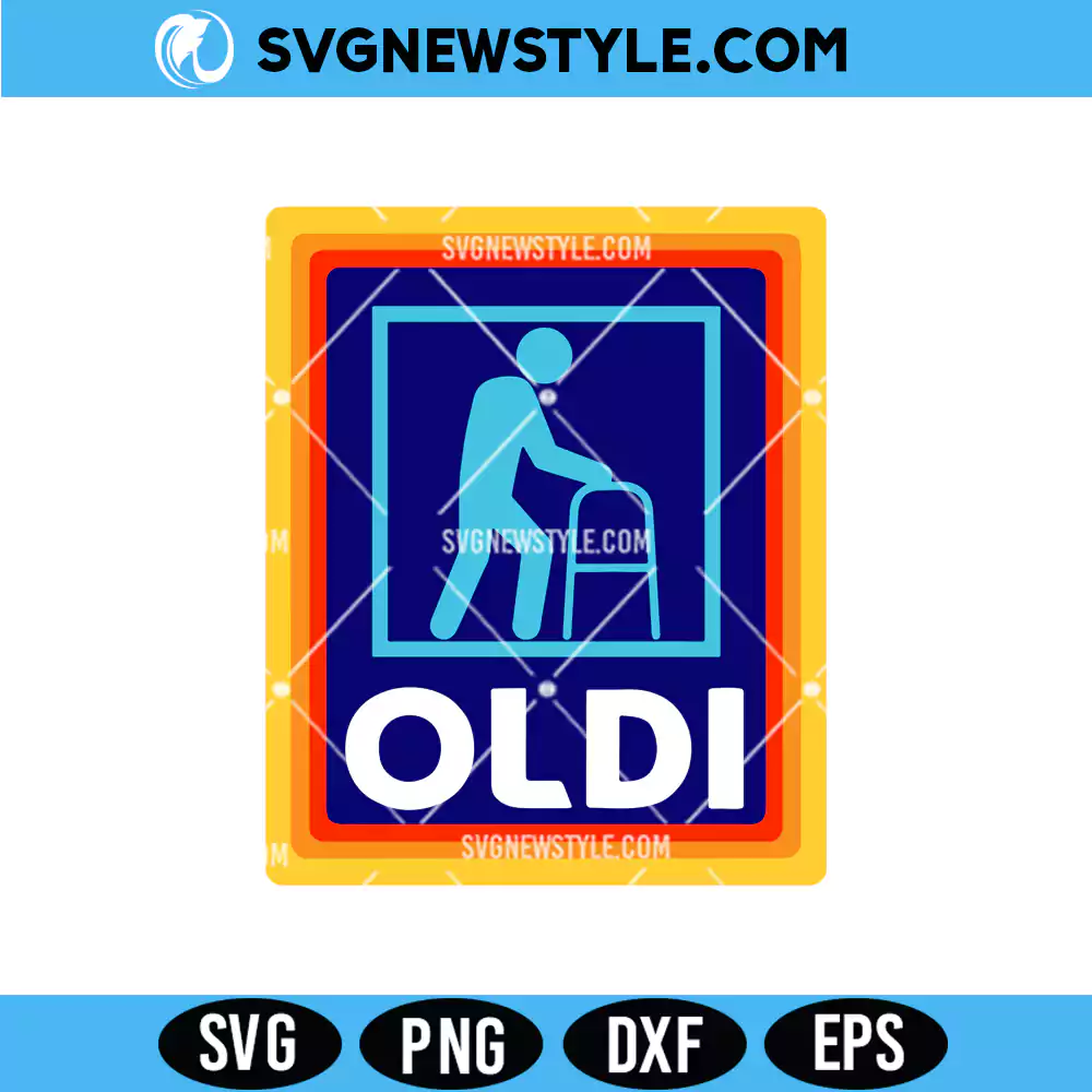 Oldi Parody Svg, Fathers Day Svg, PNG DXF EPS | Digital Download 1 Oldi Parody Svg