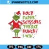 Grinch Rock Paper Scissors Svg
