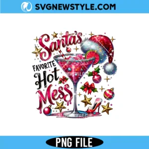 Santa's Favorite Hot Mess PNG