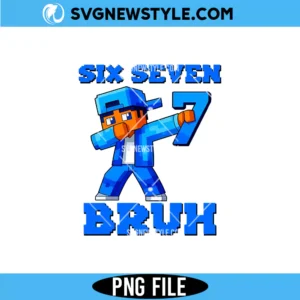 Six Seven Bruh Minecraft PNG