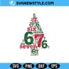 Six Seven Christmas Tree Svg Png