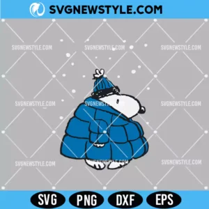 Snoopy Puffer Jacket Svg