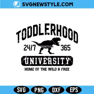 Toddlerhood University Svg