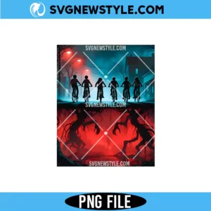 Upside Down Ride Retro Stranger Vibes Png