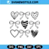 Valentine Coquette Heart Svg File, Valentine Bow Svg, PNG | Digital Download 3 Valentine Coquette Heart Svg File