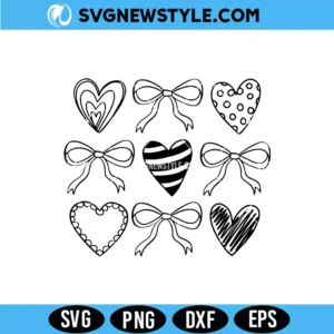 Valentine Coquette Heart Svg File