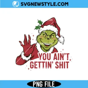 Vintage Grinch You Ain't Gettin Shit Png