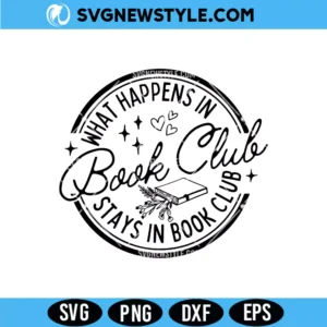 What Happens In Book Club Svg
