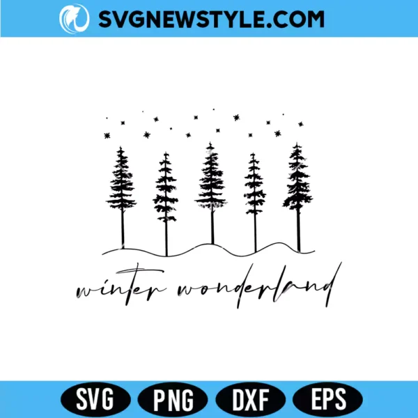 Winter Wonderland SVG, Christmas Winter SVG, PNG DXF EPS | Digital Download