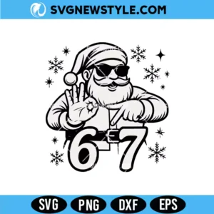 six seven Santa Svg