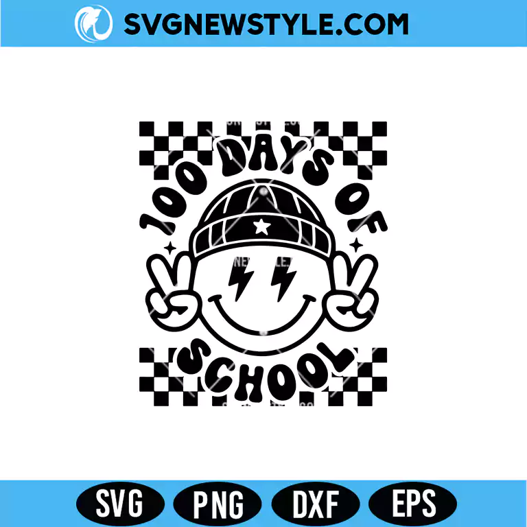 100th Day of School SVG Digital Download – School Celebration SVG 1 100th Day of School SVG Digital Download school celebration design