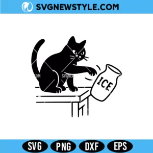 Abolish ICE Funny Cat Political SVG Digital Download satirical cat activism design