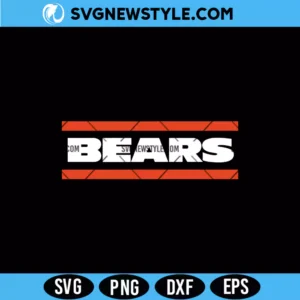 Bears Stripe SVG Digital Download &ndash; Football Stripe Design SVG