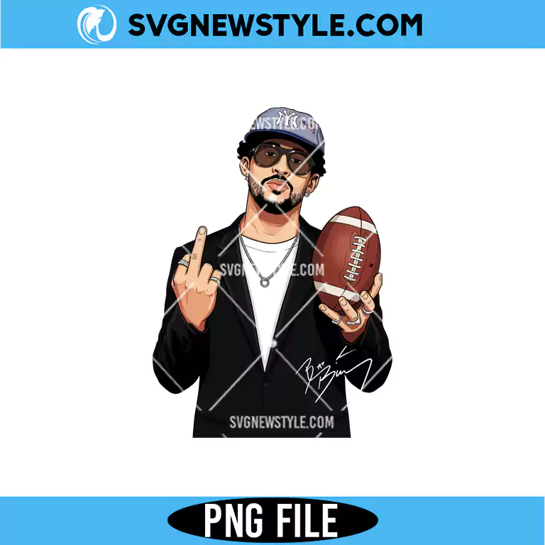 Benito Bunny Football PNG – Sports Fan Design | Digital Download 1 Benito Bunny Football PNG