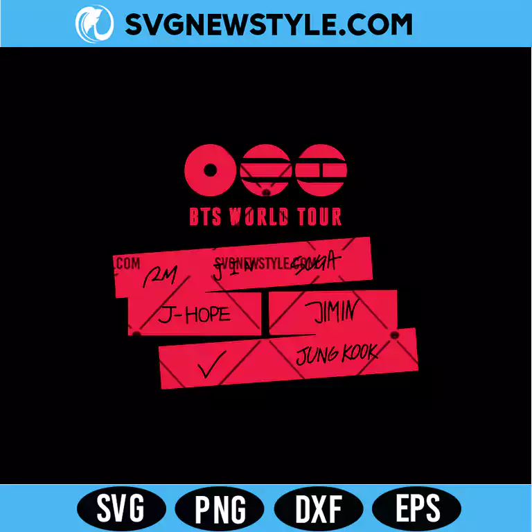 Bts World Tour SVG – Iconic Concert Design Digital Download 1 Bts World Tour SVG