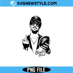 Bunny Bowl PNG &ndash; Cute Football Fan Design | Digital Download