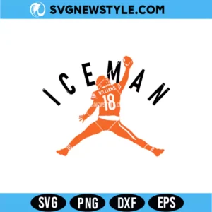 Caleb Williams Ice Man SVG Digital Download &ndash; Football Fan SVG