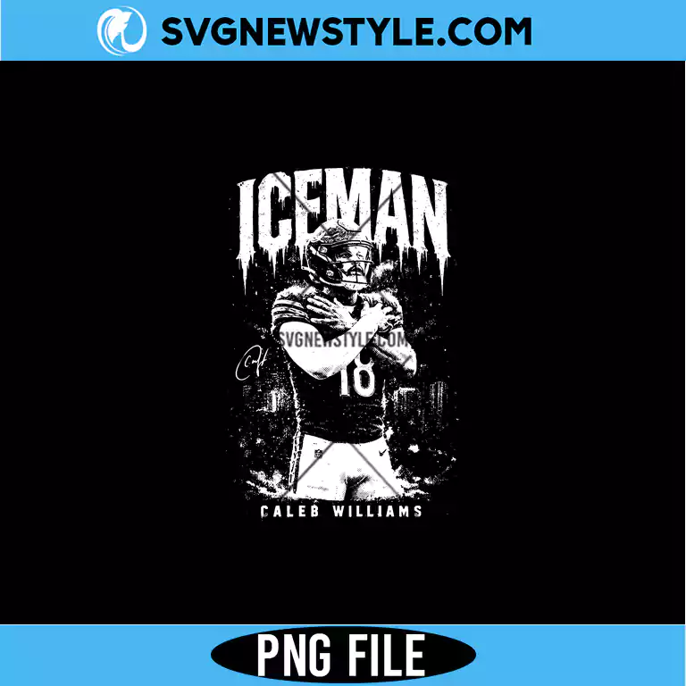 Caleb Williams Iceman Football PNG Digital Download – Football Fan PNG 1 Caleb Williams Iceman Football PNG Digital Download football fan design