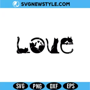 Cat’s Love Design SVG