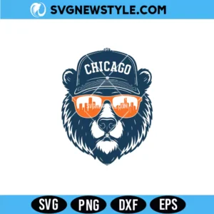 Chicago Football SVG Digital Download &ndash; Retro Football Fan SVG
