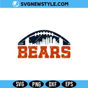 Chicago Football Team SVG Digital Download &ndash; Football Fan SVG