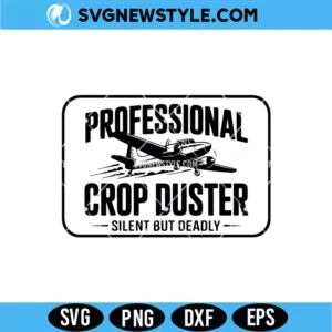 Crop Duster Funny Airplane SVG &ndash; Aviation Humor Cut File | Digital Download