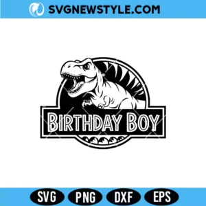 Dinosaur Birthday Boy SVG Digital Download cute dinosaur birthday design