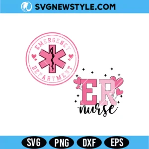 Valentine ER Nurse SVG Digital Download for Shirts, Gifts & Medical Crafts